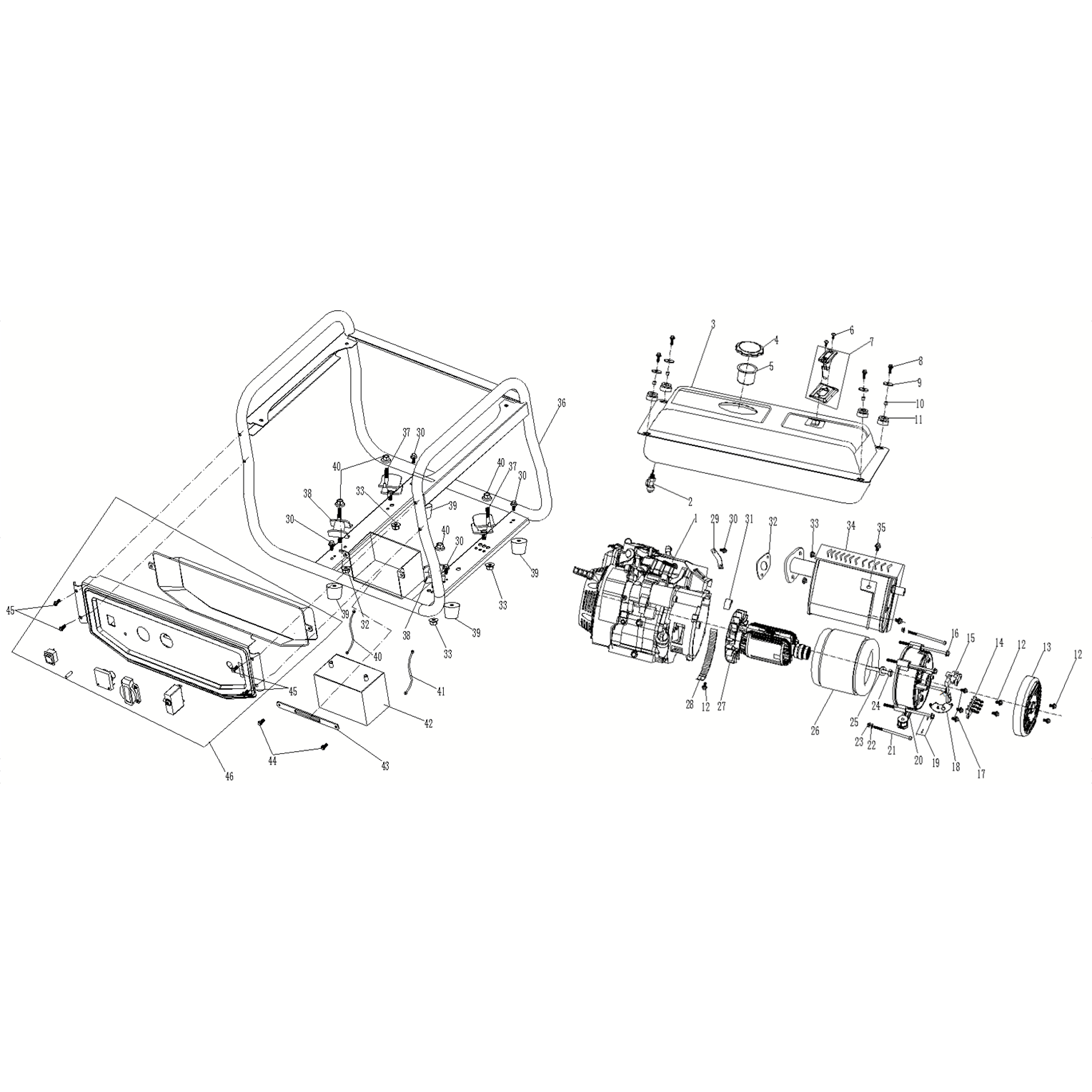 Генератор бензиновый GS-6500Е